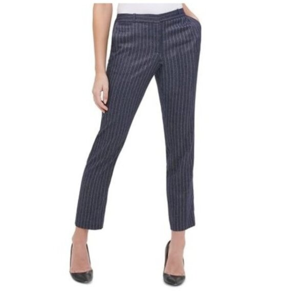 Tommy Hilfiger Radcliffe Pinstriped Slim-Fit Dress Pants - Picture 1 of 8